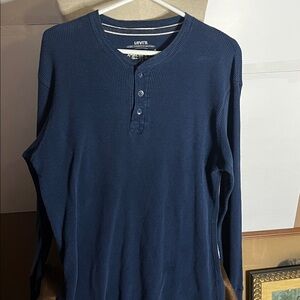 😄Levi’s thermal flannel layering shirt large